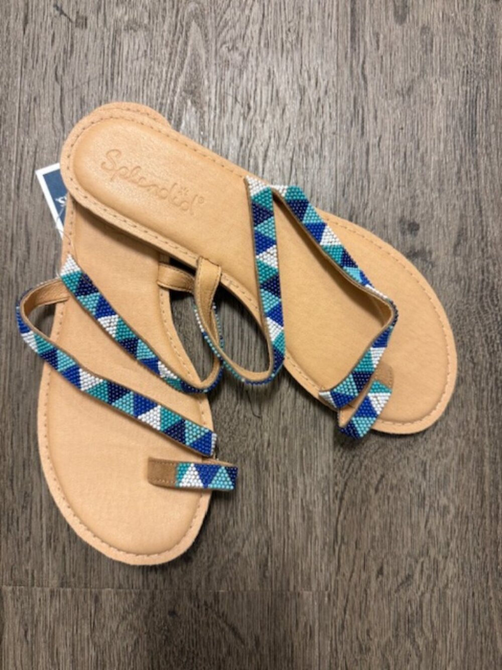 (2 for $25) SPLENDID Capri Beaded Sandals, Size 8 - NWT